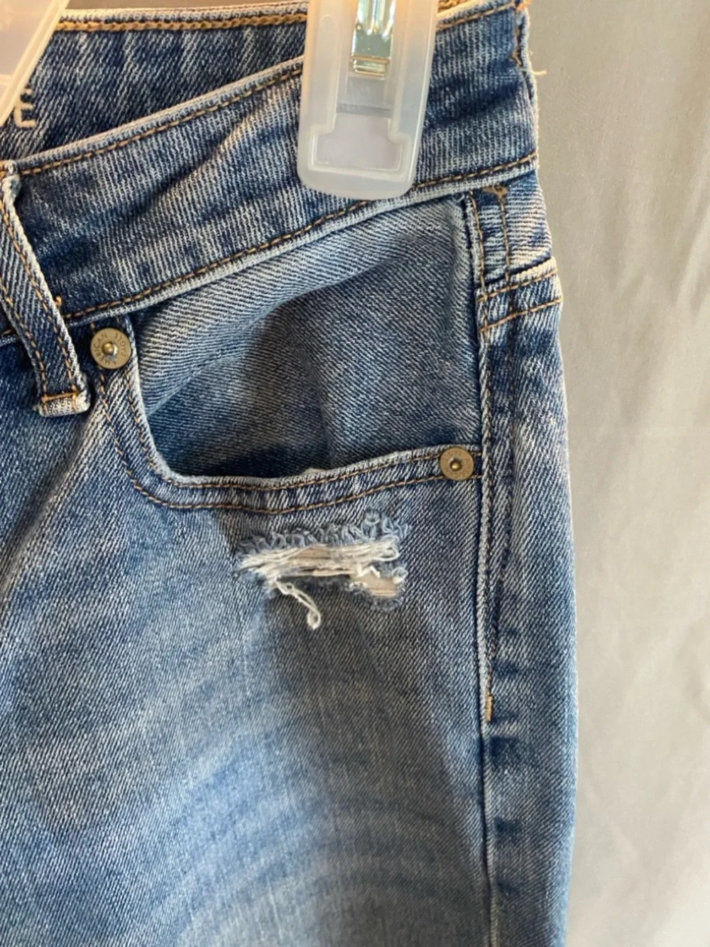 American Eagle Outfitters Blue Distressed Boyfriend Jeans - Picture 4 of 10